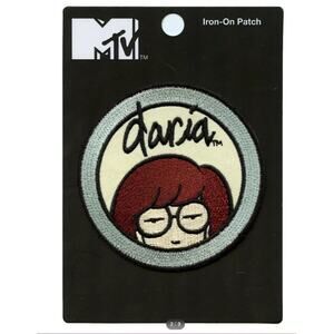 Loungefly Official Daria Round Logo Embroidered Iron On Patch | New